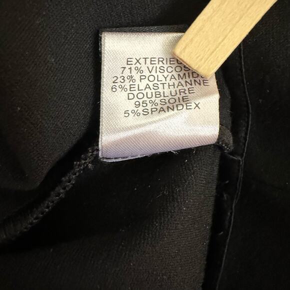 Diane Von Furstenberg Jiwon Sheath Black Ponte Dress Size 2 - Picture 7 of 11